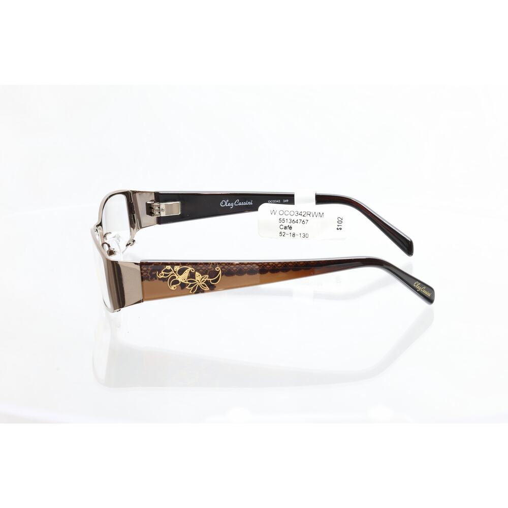 Oleg Cassini OCO342 52-18-130mm Eyeglasses FRAMES ONLY - NEW CONDITION - Picture 4 of 6